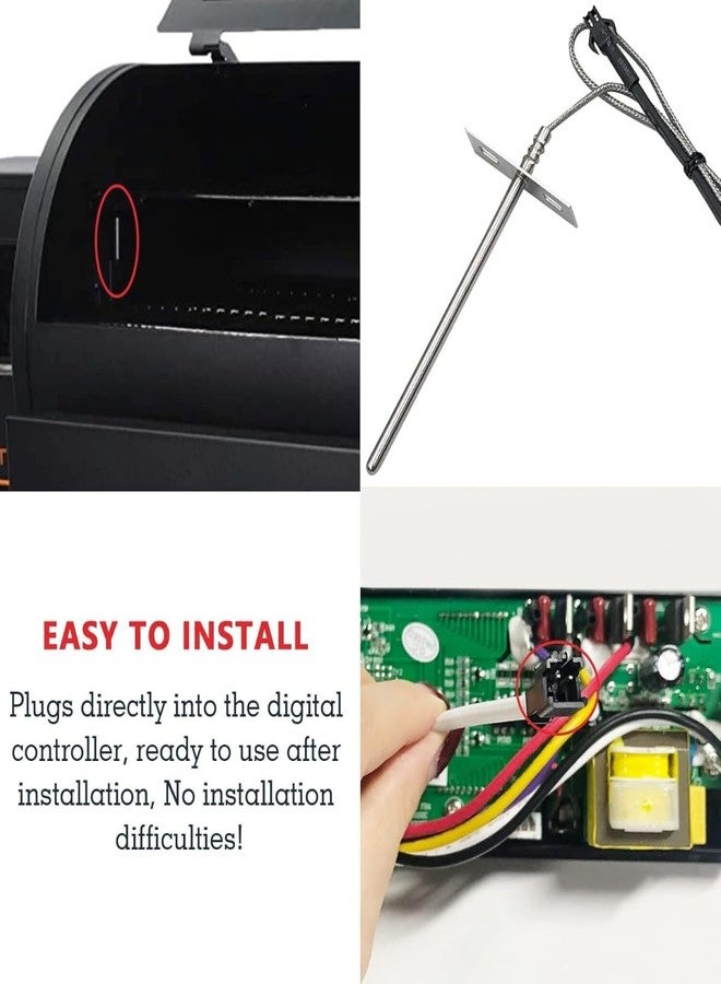 UCCKEYI Replacement RTD Temperature Probe Sensor for Pit Boss Vertical Smoker V2 (1 Set) - Image 3
